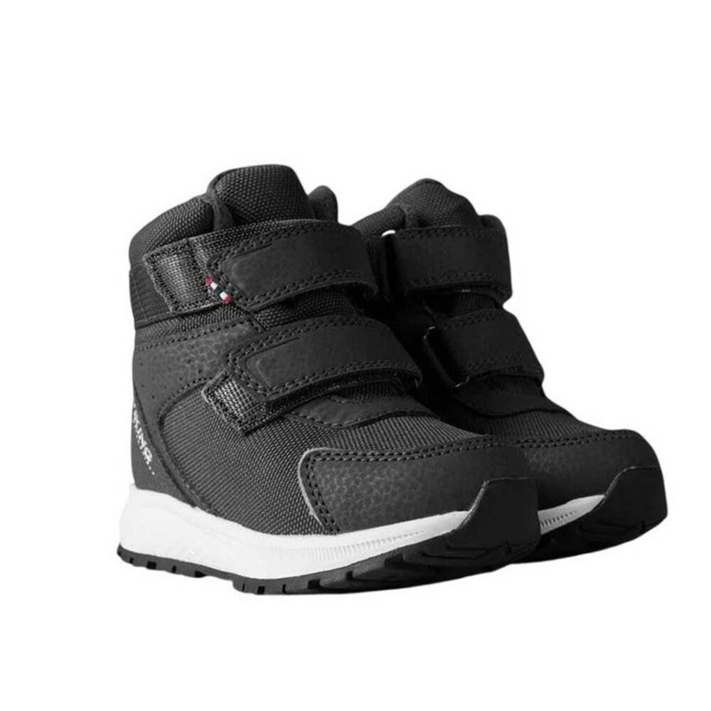Viking Childrens/Kids Equip Leather Hiking Boots / Black/Gray